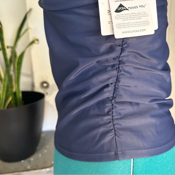 Athleta Tara Halter Tankini NWT 34D/DD Navy - Picture 6 of 14